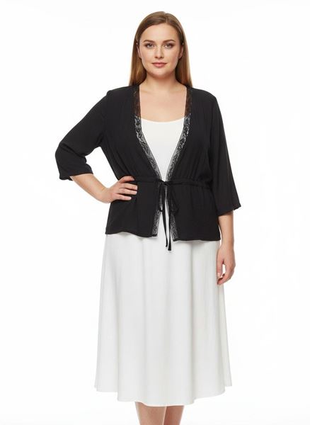 Picture of CARDIGAN WITH LACE EDGE